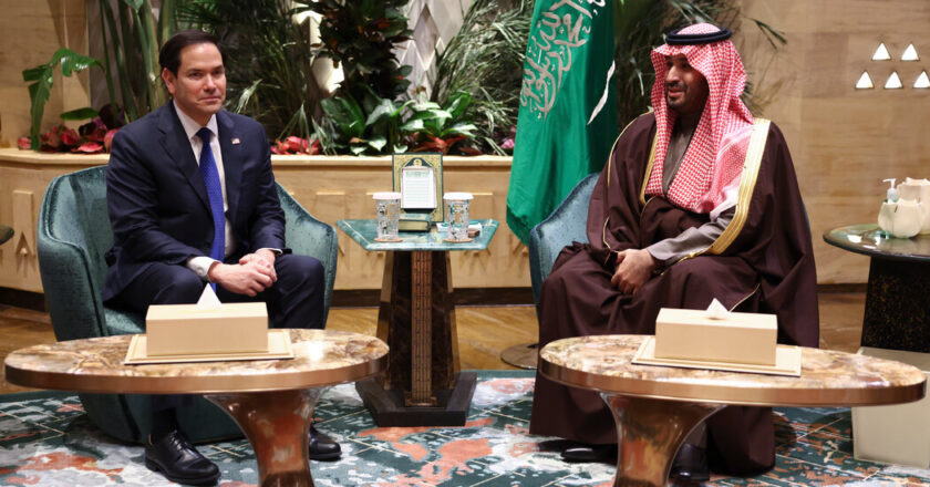 Rubio meets the Saudi hereditary prince for the talks on Gaza and Ukraine