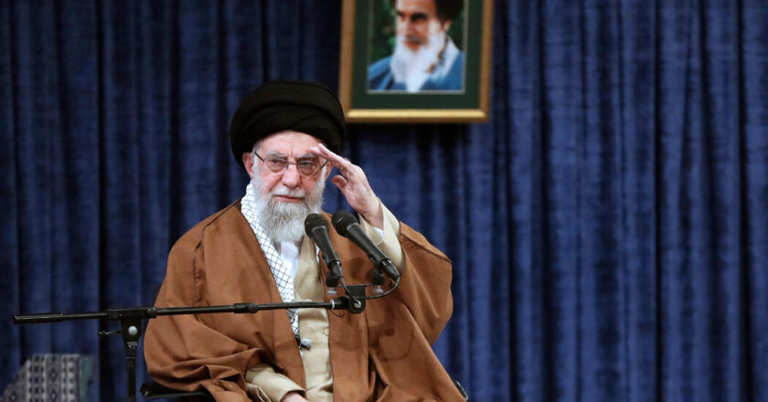 Khamenei of Iran denounces the negotiations with us but seems to leave the door Ajar