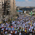 The Israelis take the streets a day after Gaza hits