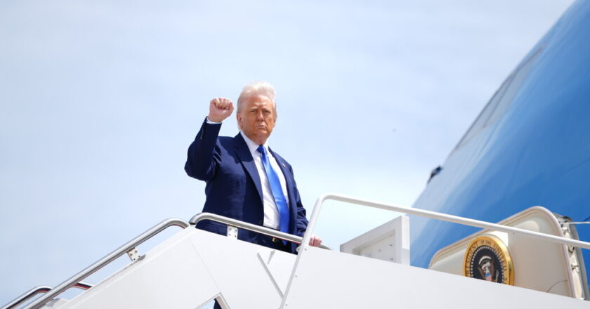 Trump lands in Saudi Arabia, giving way to the tour of the Gulf States