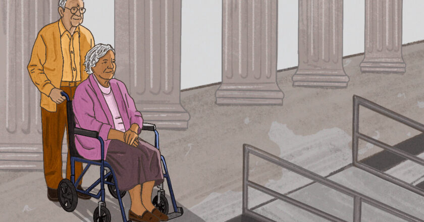 “Engelli mi? Asla! Tekerlekli Sandalye ve İşitme Aletleri Var.”